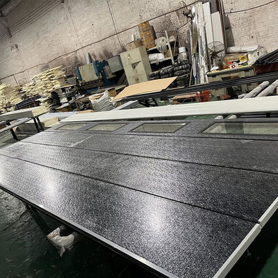 Дверь гаража оптовой алюминиевой современной виллы Tesia стальная секционная