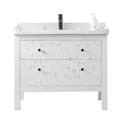 Современный твердый деревянный блок раковины мебели тщеты шкафа Bathroom одиночный