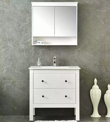 Современный твердый деревянный блок раковины мебели тщеты шкафа Bathroom одиночный