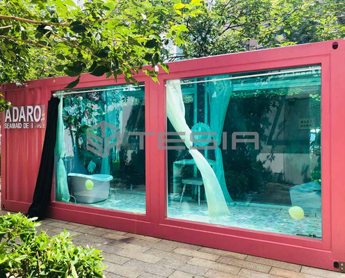Дома контейнера таможни бассейн Prefab модульного 20FT 40FT индустрии Tesia светящий