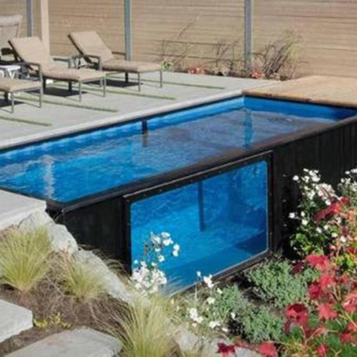 Наружная стальная конструкция рама 20FT 40FT сборный контейнер бассейн
