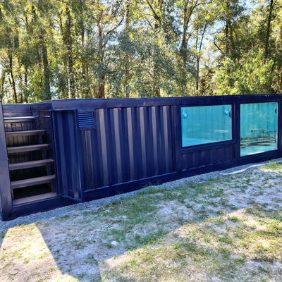 Наружная стальная конструкция рама 20FT 40FT сборный контейнер бассейн