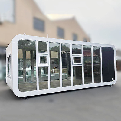 Luxury White Space Capsule Steel Prefab Home Apple Cabin Контейнерный дом для кемпинга