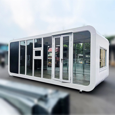 Luxury White Space Capsule Steel Prefab Home Apple Cabin Контейнерный дом для кемпинга