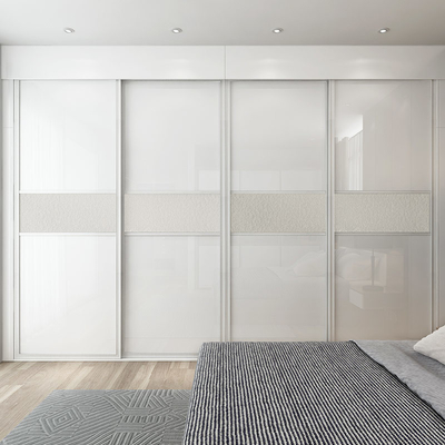 Белый Armoire лака подгонял шкаф раздвижной двери шкафа деревянный современный