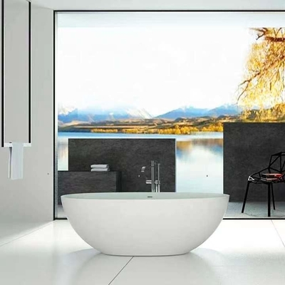 смолы ванны 1.5m ушат современной Freestanding твердой поверхностной акриловой каменной выдерживая