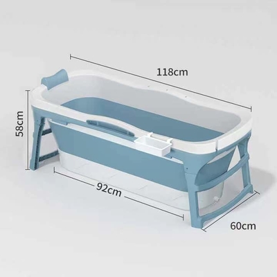 ванны пинка 1.18M ванна голубой Freestanding пластиковой пластиковая складывая для взрослых