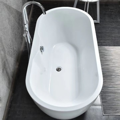 Ванна изготовленного на заказ квадрата акриловая Freestanding выдерживая с подлокотником