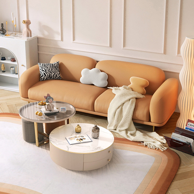 Мебель софы комнаты прожития Seater фланели 3 квартиры секционная простая современная
