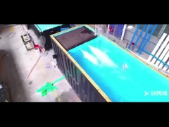 Бассейн контейнера роскошного Префаб современный портативный с высокопрочной стеклянной стеной