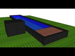 40FT Mobile Prefab Modified 24V LED Light Container Плавательный бассейн